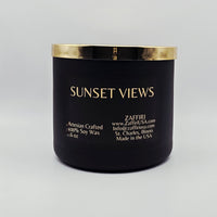 SUNSET VIEWS | 16oz Soy Wax Candle - Fragrance by ZAFFIRI