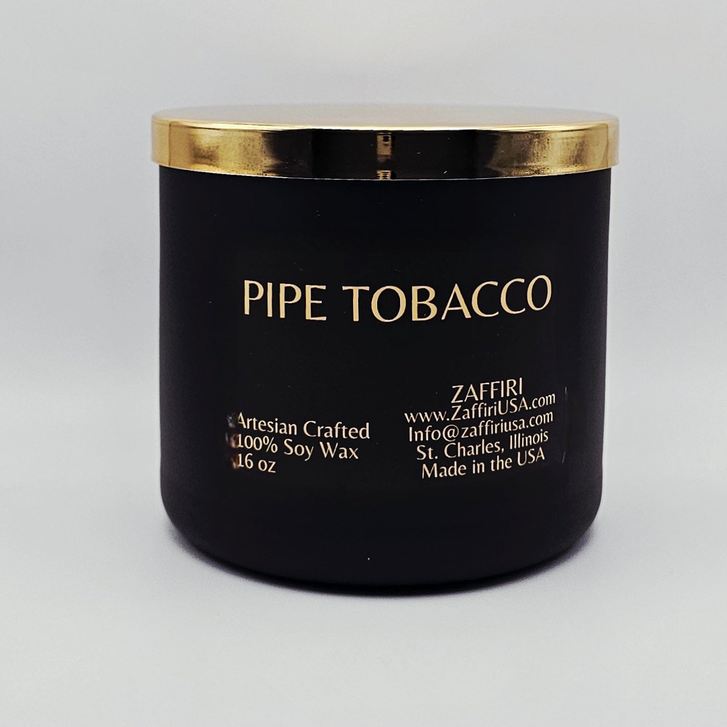 ZAFFIRI Warm Ember | 16oz Soy Wax Candle – Rich Woody Fragrance