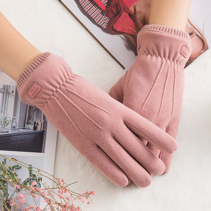 Guantes térmicos gruesos de invierno para mujer