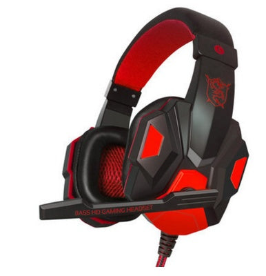Casque de jeu Pu mind pc780 noir bleu pour ordinateur, casque d'écoute YY avec micro, lumières bleues et noires