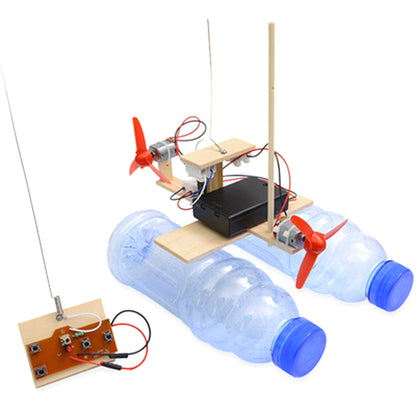 Small production remote control wind boat model toy