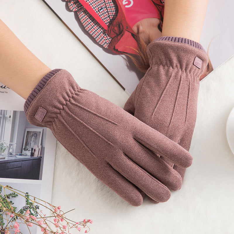 Guantes térmicos gruesos de invierno para mujer