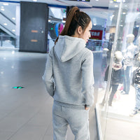 Korean Plus Size Plus Cashmere Casual Sportswear Suit
