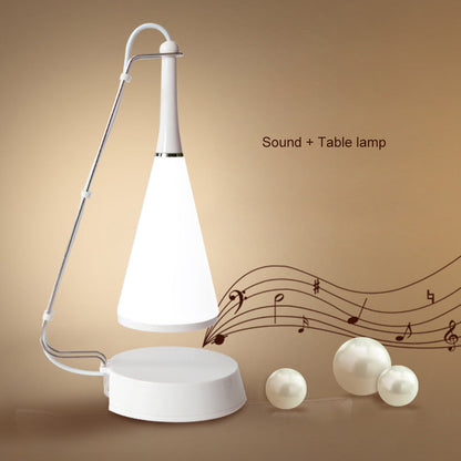 LED Table Lamp with Bluetooth Speaker – Touch Dimmer, Wireless & USB