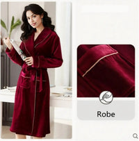 Robe unisexe d'hiver en velours de flanelle île de Bourgogne pour hommes et femmes