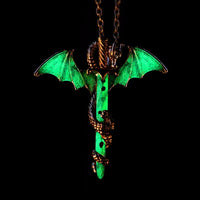 Glorious Dragon Pendant Necklace in the Dark Sword