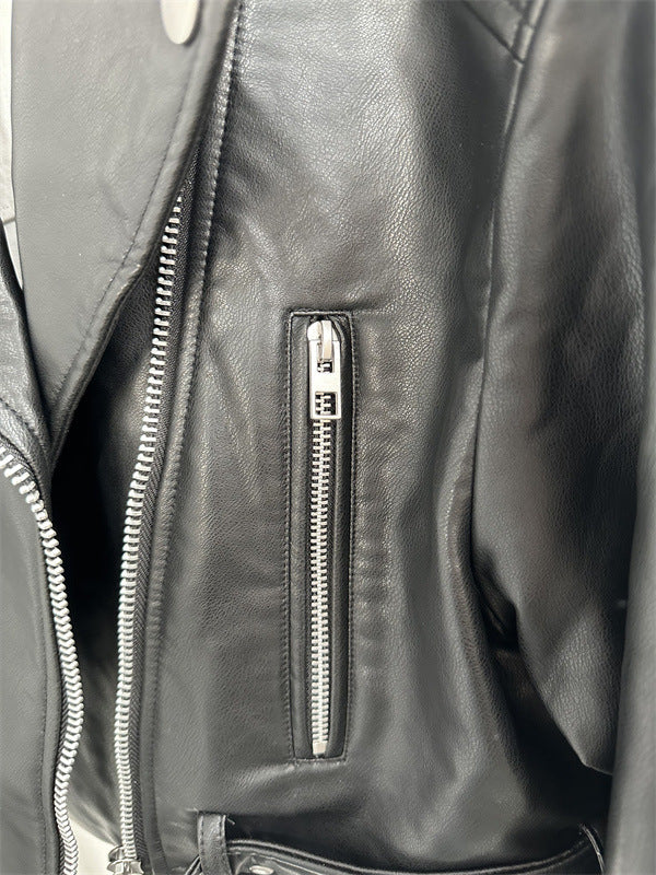 Blouson de moto en textile court