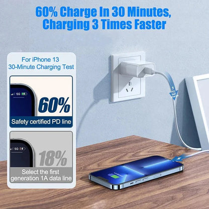 20W Fast Charging Cable – USB-C to Lightning Cord