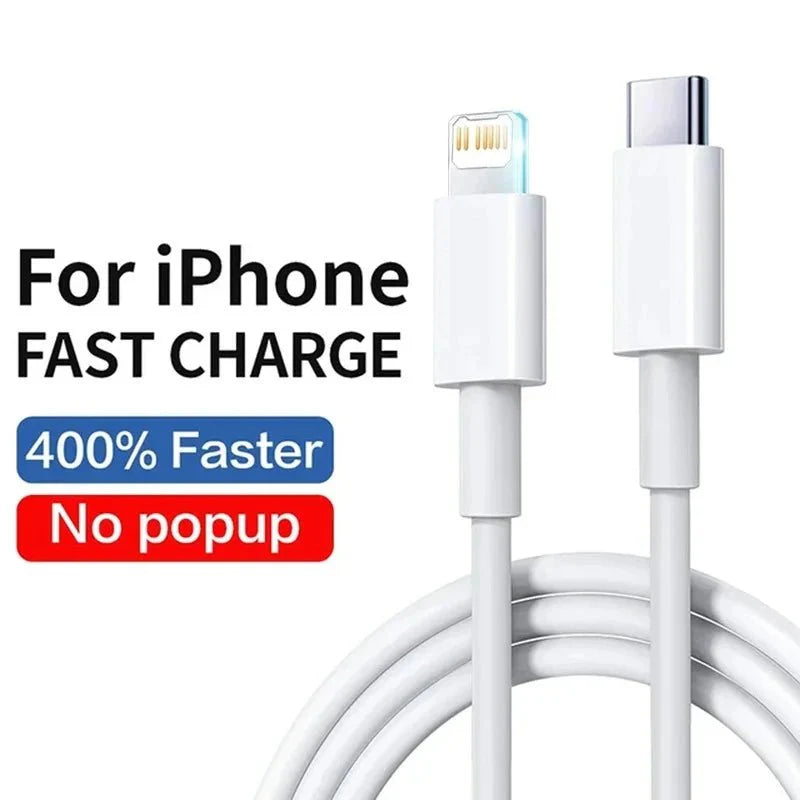 20W Fast Charging Cable – USB-C to Lightning Cord