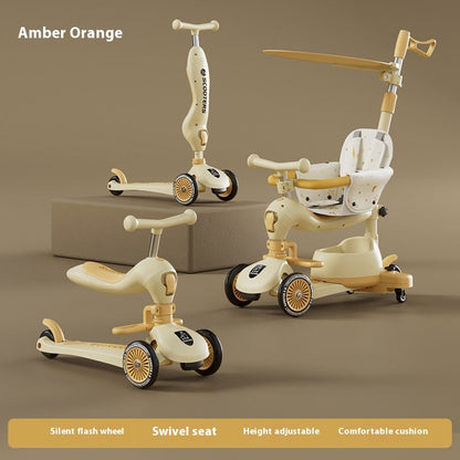 Children's Scooter Multifunctional Music Flash Scooter