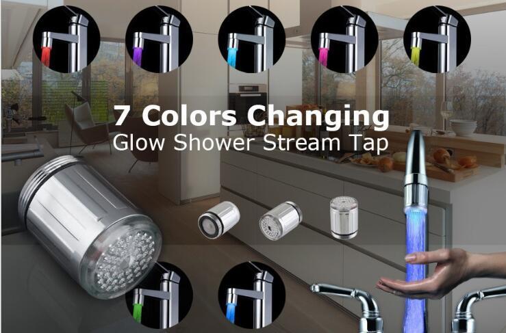 LED Temperature-Sensing Faucet Light – Color-Changing Water Safety Indicator