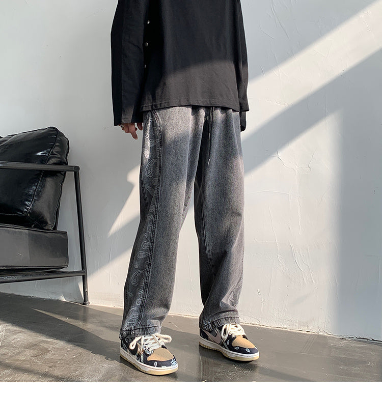 Retro Loose Wide-Leg Jeans – Streetwear