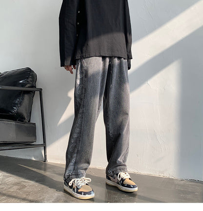 Retro Loose Wide-Leg Jeans – Streetwear