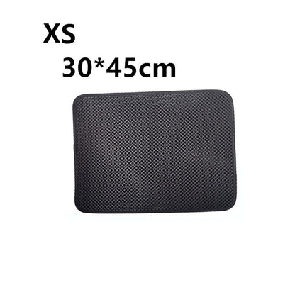 Tapis de litière double couche pour chats, tapis de litière pour animaux de compagnie, tapis de litière pour chats, accessoire de propreté pour maisons de chats