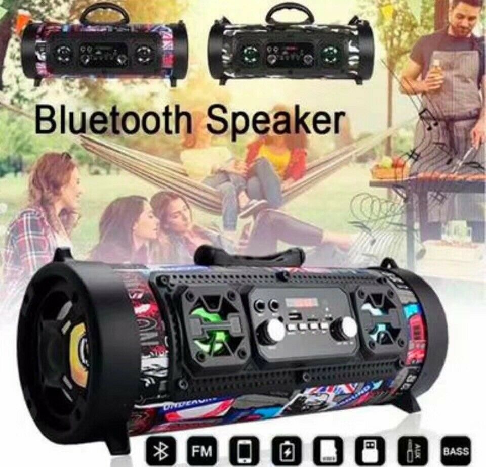 Altavoz Bluetooth inalámbrico portátil de alta potencia y resistente al agua