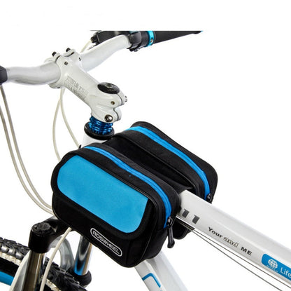 Bolsa de bicicleta, bolsa de viga delantera, bolsa de sillín, equipo de ciclismo de montaña, bolsa de tubo superior, bolsa de accesorios de bicicleta