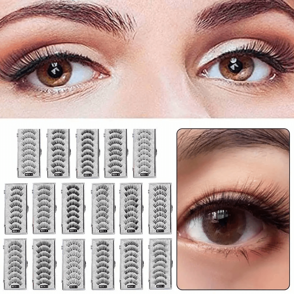 Cils magnétiques 3D réutilisables