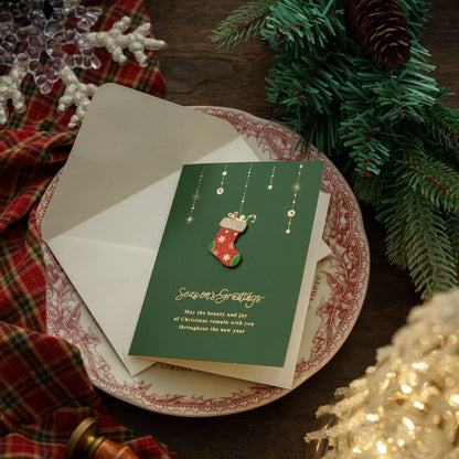 Christmas Retro Christmas Eve Greeting Card