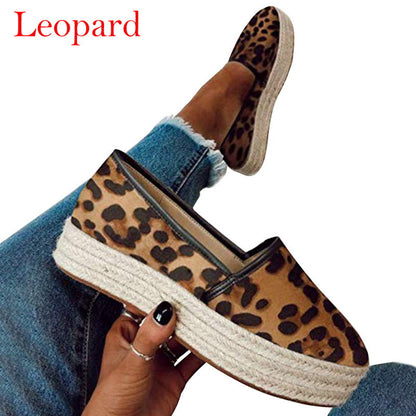 Women Hemp Platform Shoes