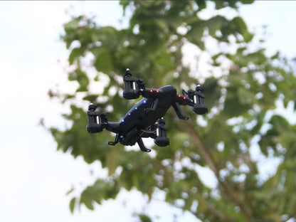 OTRC FY602 Coche-dron RC de aire y tierra 2 en 1, coche volador, dron cuadricóptero RC 2.4G de 6 ejes y 4 canales con cámara HD, 4WD de alta velocidad