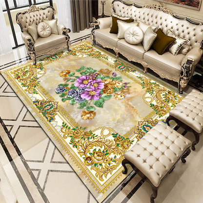 Tapis de canapé de table basse de salon de chambre à coucher de style européen