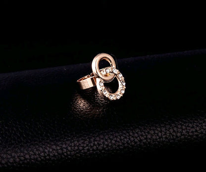 Necklace Earrings Bracelet Ring Jewelry Set European and American Plated 18K Jewelry Four-piece Set