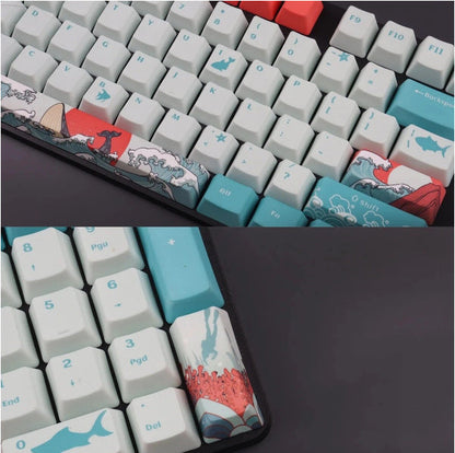 Teclado mecánico de suspensión con teclas