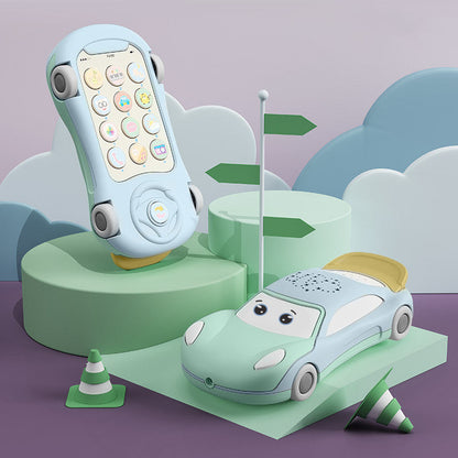 Telephone Toys Juguetes Bebe with Luminous Projector Learning Toy Car