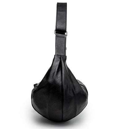 Large New Men's Soft Leather Crossbody Casual Travel Bag