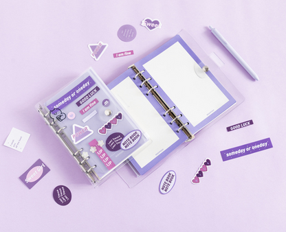 Cahier amovible transparent en PVC