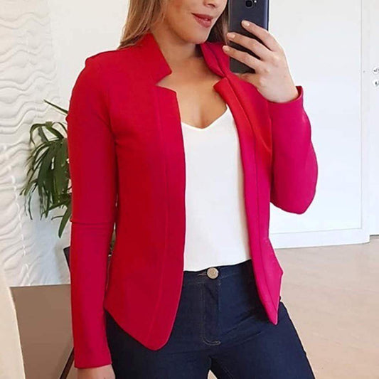 Blazer uni à manches longues S-5XL PYR