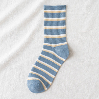 Calcetines retro de otoño e invierno para mujer
