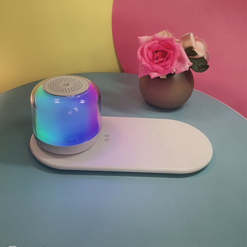 Chargeur sans fil pour téléphone portable audio Bluetooth multifonctionnel