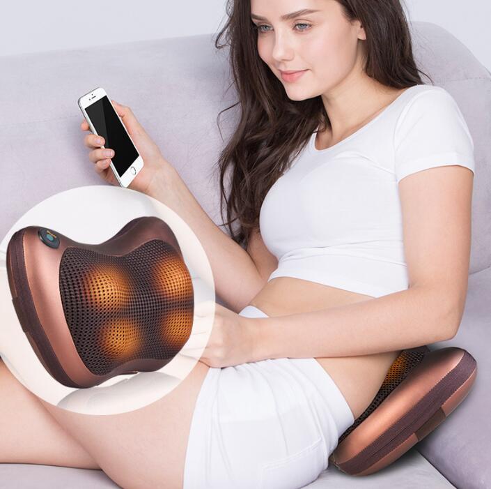 Appareil de massage électrique infrarouge chauffant pour le cou, les épaules, le dos, le corps, le spa, le siège de voiture et le pétrissage Shiatsu