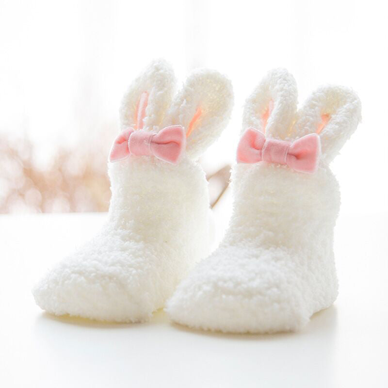Chaussettes en velours de corail épaissies automne et hiver