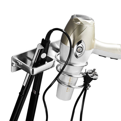 Porte-sèche-cheveux en aluminium spatial