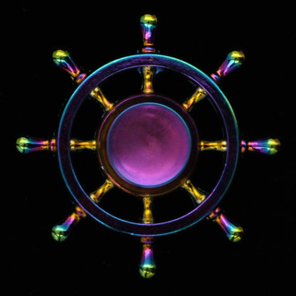 Electroplating colorful fingertip spinning top
