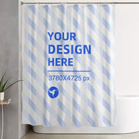 Create Your Own 60x72in Waterproof Quick Dry Bathroom Shower Curtain