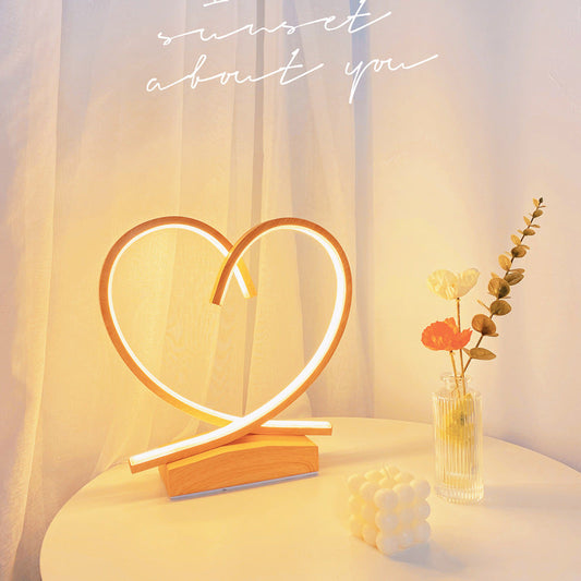 Decoración de lámpara de mesita de noche para bodas, dormitorio