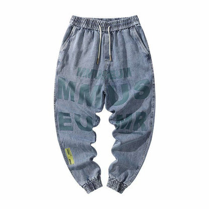 Jeans men's trendy brand loose