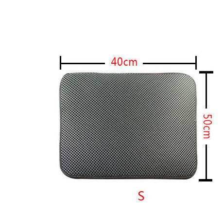 Tapis de litière double couche pour chats, tapis de litière pour animaux de compagnie, tapis de litière pour chats, accessoire de propreté pour maisons de chats