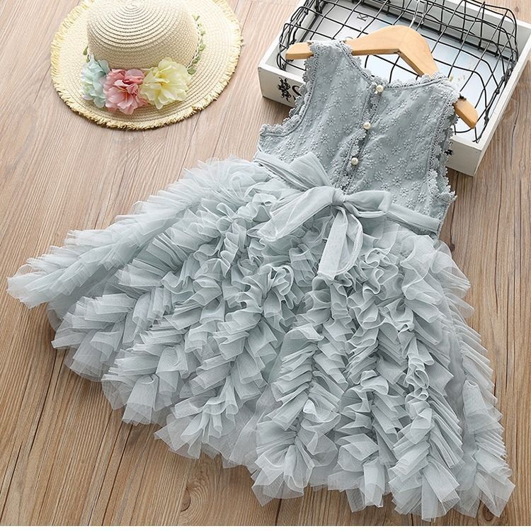 Jupe gâteau multicouche en filet pour fille - Robe de petite fille tendance