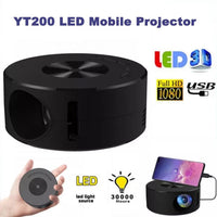 Mini-projecteur intelligent WiFi portable 1080P Home Cinéma vidéo LED pour lecteurs multimédias