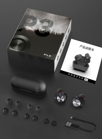 Auriculares Bluetooth 5.3 intrauditivos binaurales con reducción de ruido