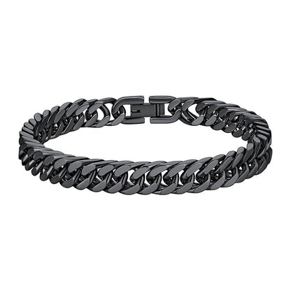 Pulsera personalizada de acero de titanio estilo punk