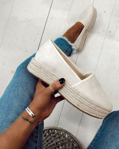 Women Hemp Platform Shoes