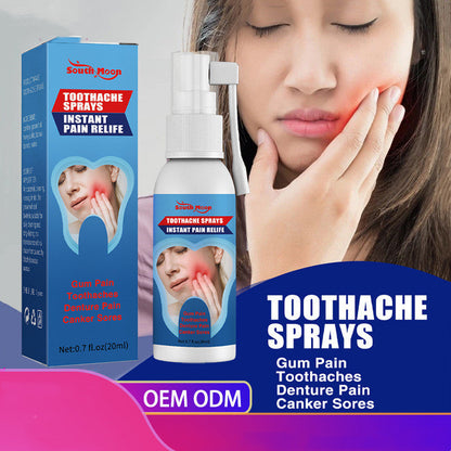 Spray para el dolor de la inflamación de las encías, simple y creativo