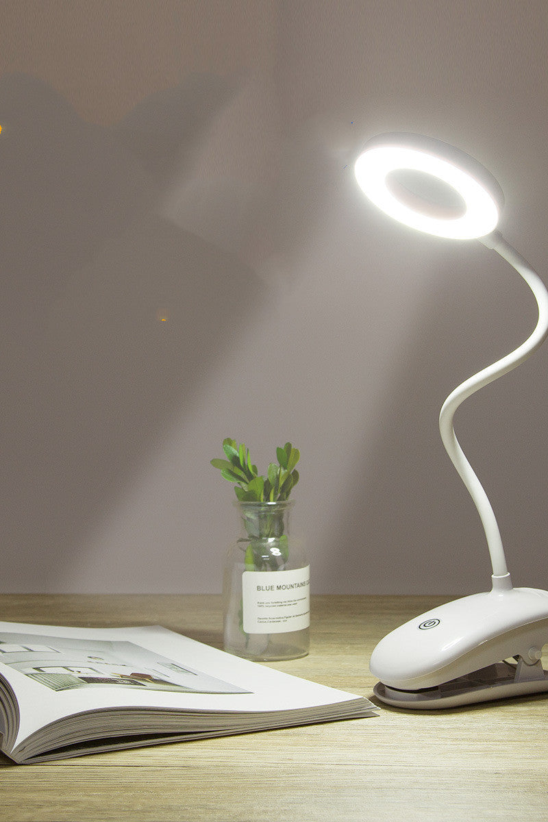 Lampe de bureau rechargeable à pince