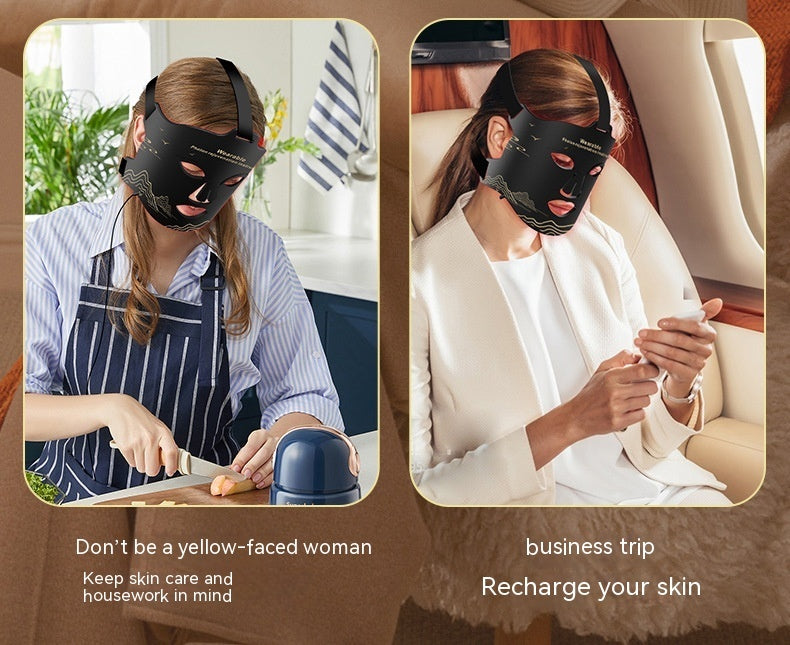 Nouvel appareil de beauté à photothérapie infrarouge Masque de beauté LED couleur pour le rajeunissement de la peau
