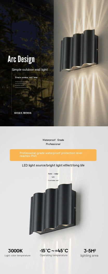 Modern Led Outdoor Up And Down Spotlight Waterproof